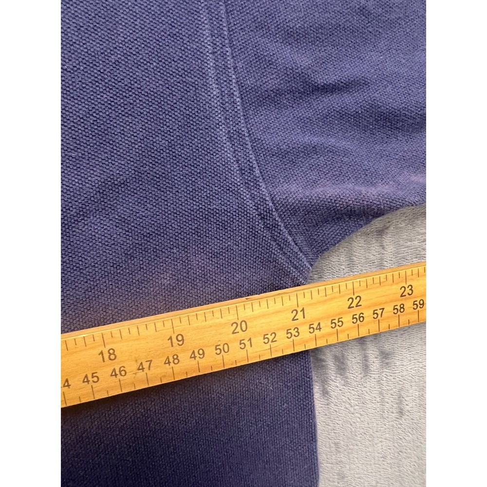 Tommy Hilfiger Polo Shirt Mens Large Navy Blue Cotton Golf Resort Wear Tennis - Picture 5 of 8